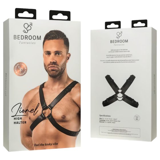 Bedroom Fantasies Lionel - Body Harness Top (Black) - Sizes S-XL