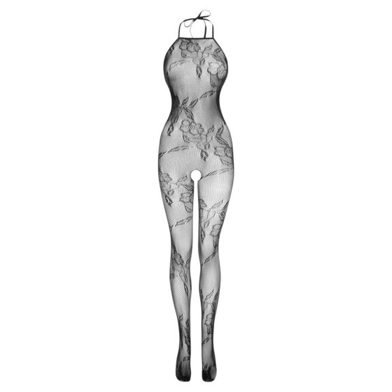 Christine - Floral Mesh Jumpsuit (Black) - XS-L