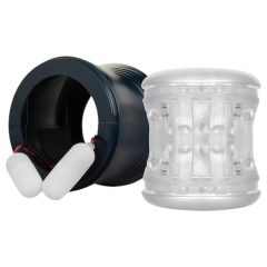   FPPR. - Rechargeable, Vibrating, Double-Ended Masturbator (Blue)