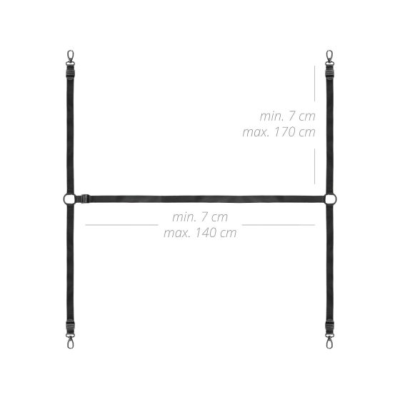 Bedroom Fantasies - Bed Restraint Set (Black)