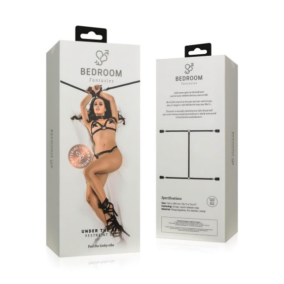 Bedroom Fantasies - Bed Restraint Set (Black)