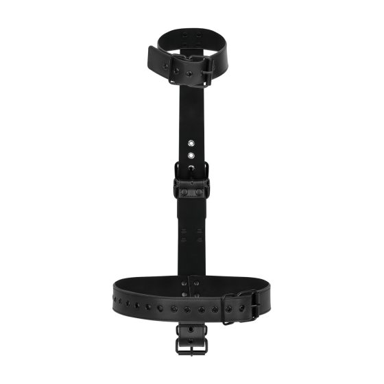 Bedroom Fantasies - BDSM Bondage Set with Collar & Shackles (Black)