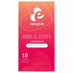 EasyGlide Ribs & Dots - Textured Condoms (10-pack)