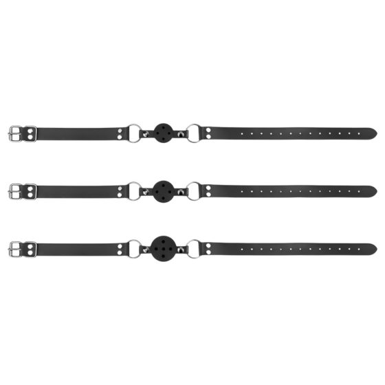 Bedroom Fantasies - Black Mouth Gag Set - 3 Pieces