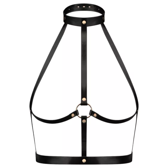 Rosy Gold Body Harness (Black-Rose Gold)