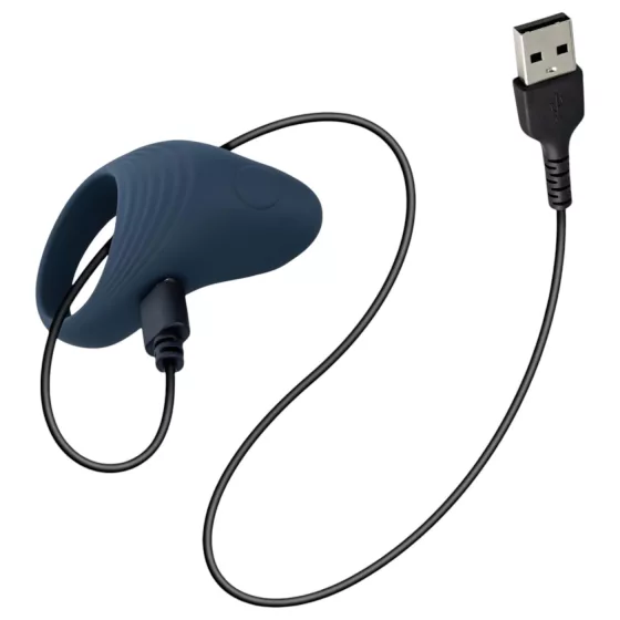 Boners - rechargeable vibrating cock ring (blue)