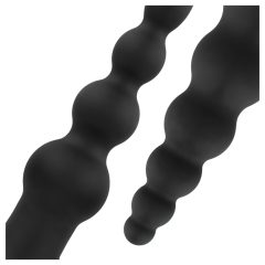 Easytoys - Rechargeable 4-Piece Black Anal Vibrator Set