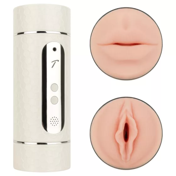 Teazers - Voice-Controlled Mouth and Pussy Stroker (White)