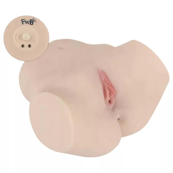 FWB - Evelyn Harris lifelike vibrating torso masturbator (natural)