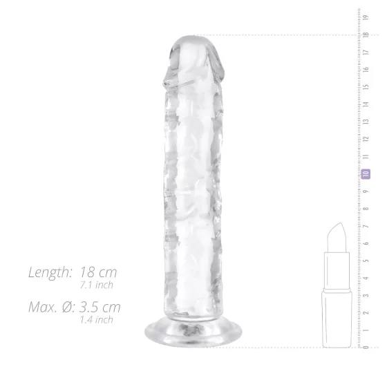 EasyToys - Jelly Dildo - 16cm (Clear)