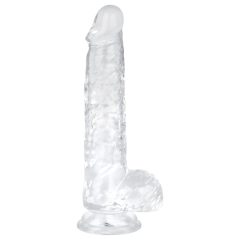 EasyToys - Transparent Dildo with Balls - 13.5cm
