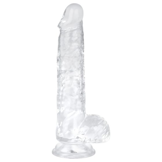 EasyToys - Transparent Dildo with Balls - 13.5cm