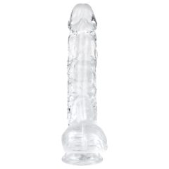 EasyToys - Transparent Dildo with Balls - 13.5cm