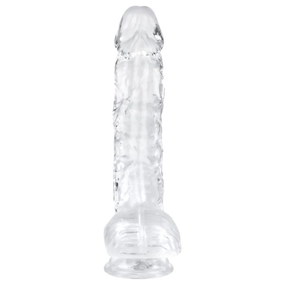 EasyToys - Transparent Dildo with Balls - 13.5cm
