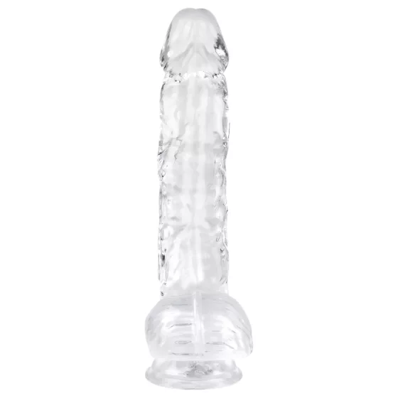 EasyToys - Transparent Testicle Dildo - 13.5cm