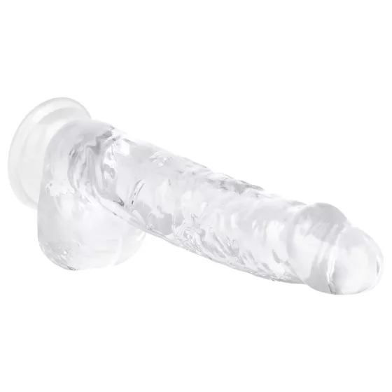 EasyToys - Transparent Testicle Dildo - 13.5cm