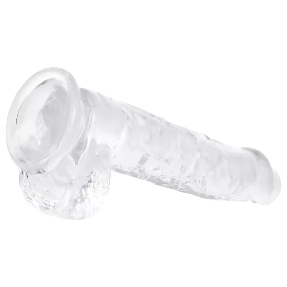 EasyToys - Transparent Testicle Dildo - 13.5cm