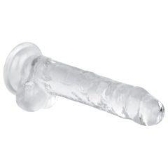 EasyToys - Crystal Clear Dildo with Balls - 17cm