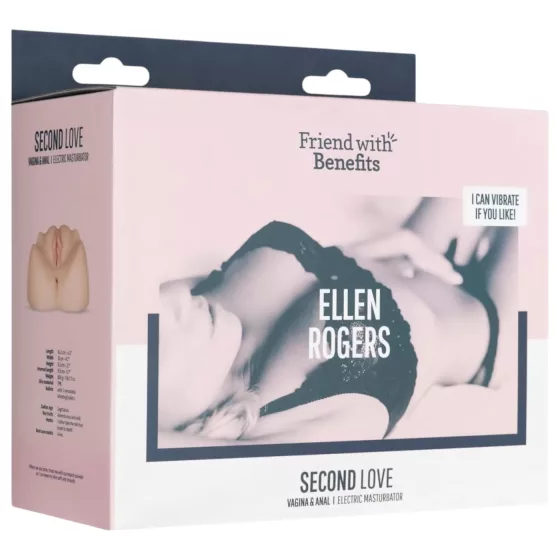 FWB - Ellen Rogers Realistic Vagina & Butt with Vibrator (Natural)