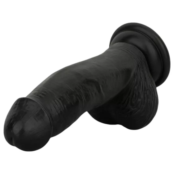 Easytoys - Realistic Black Dildo with Balls - 12 cm