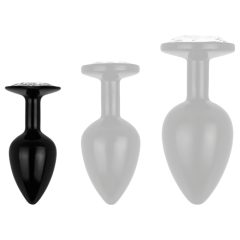 EasyToys Anal Collection - Black Gem Anal Plug - Size Small