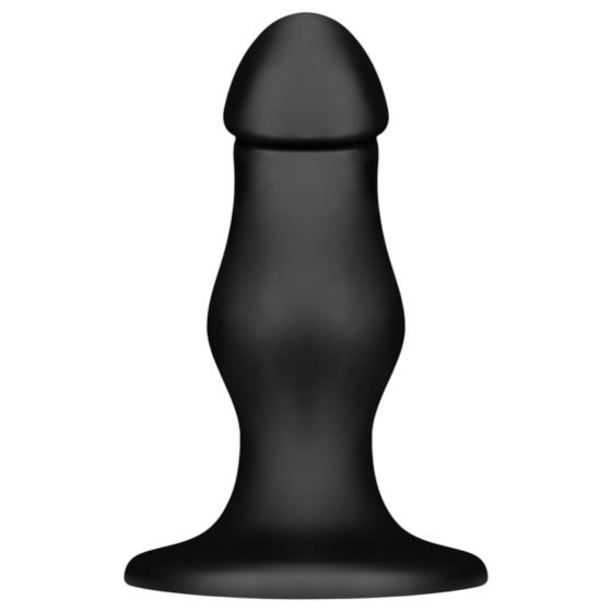 BUTTR FIM-92 - suction cup anal dildo (black)
