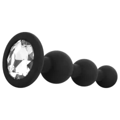 EasyToys - Beaded Anal Plug (Black)