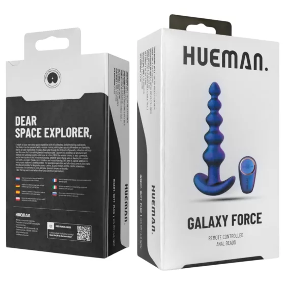Hueman Galaxy Force - remote-controlled anal vibrator (purple)