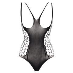 Christine - Open-Front Bodysuit - Black - Sizes S-L
