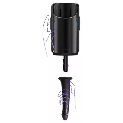 Kiiroo Lifelike Vacuum Dildo - 19cm (Black)