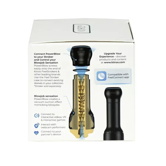 Kiiroo PowerBlow - Smart Suction & Masturbator Accessory (Black)