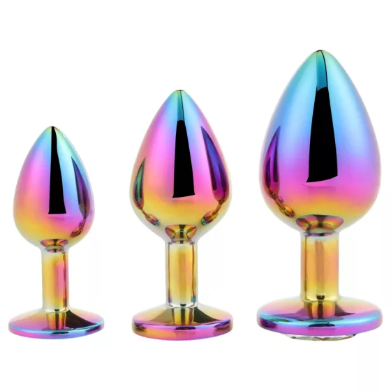 Dreamtoys Gleaming Love - jeweled anal plug set (multicolour)