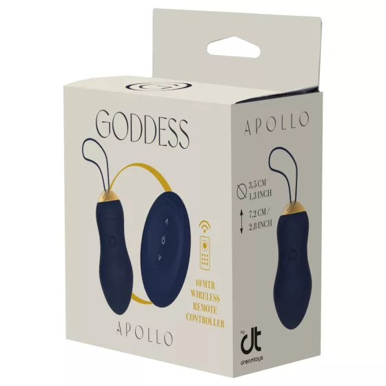 Goddess - wearable vibrating egg with remote control (dark blue)