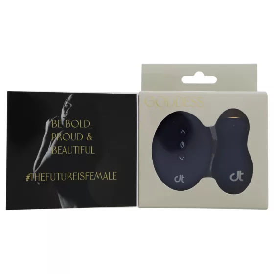 Goddess - wearable vibrating egg with remote control (dark blue)