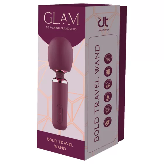 Glam - mini wand vibrator (purple)