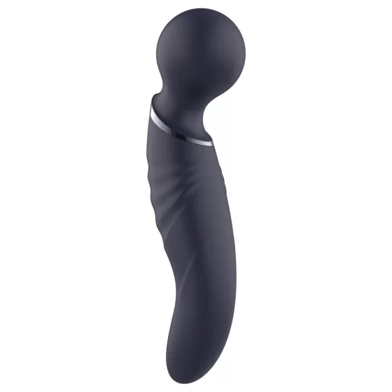 Glam - double-ended wand vibrator (dark grey)
