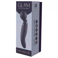 Glam - double-ended wand vibrator (dark grey)