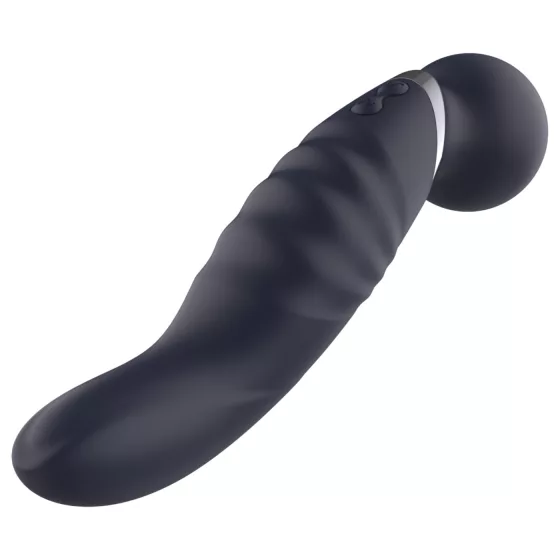 Glam - double-ended wand vibrator (dark grey)