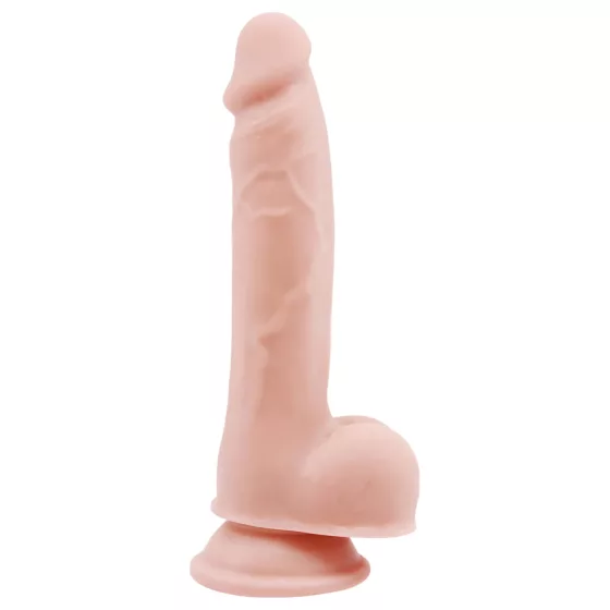 Mr. Dixx 7.6 - Suction Cup Dildo with Testicles - Natural (7.7 inches)
