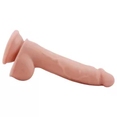   Mr. Dixx 7.6 - Suction Cup Dildo with Testicles - Natural (7.7 inches)