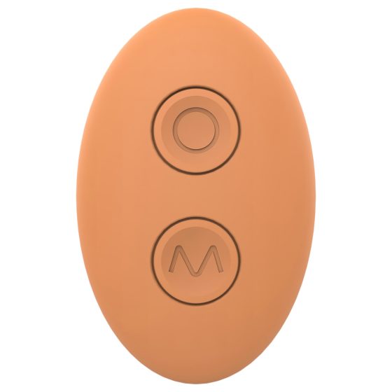 Glam - rechargeable, remote-controlled couple's vibrator (orange)
