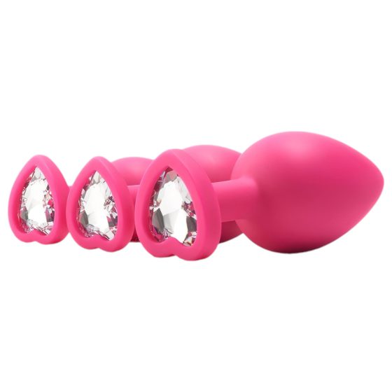 Flirts Anal Training Kit - 3-Piece Pink Set
