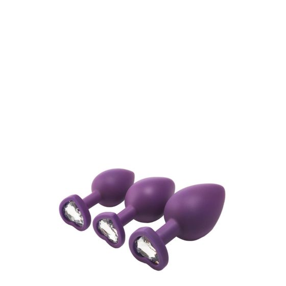 Flirts anal training kit - anal dildo set (3pcs) - purple