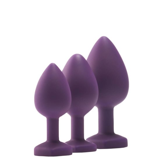 Flirts anal training kit - anal dildo set (3pcs) - purple