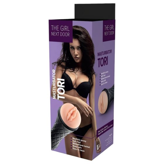 The Girl Next Door Tori - Realistic Pocket Pussy (Natural-Black)