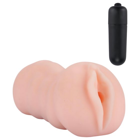 The Girl Next Door Tracey - Vibrating Pleasure Stroker (Natural)