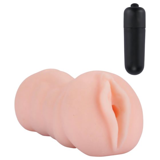 The Girl Next Door Tracey - Vibrating Pleasure Stroker (Natural)