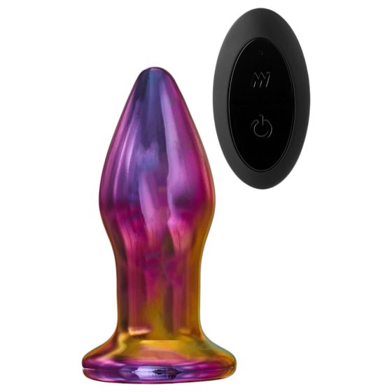 Glamour Glass - Tapered, Vibrant Glass Radio-Controlled Anal Vibrator