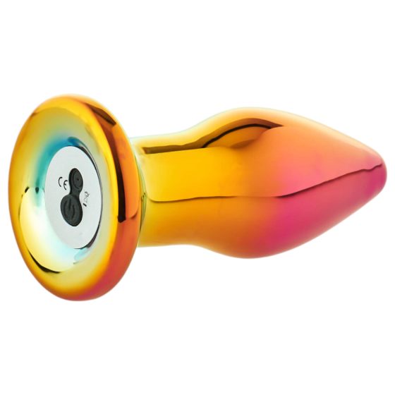 Glamour Glass - Tapered, Vibrant Glass Radio-Controlled Anal Vibrator