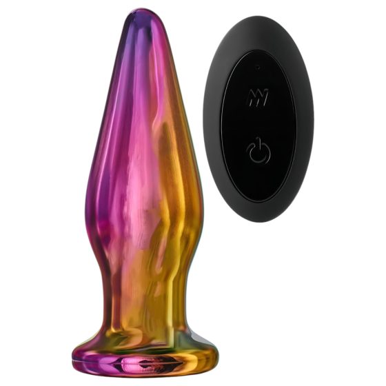 Glamour Glass - Colorful, Remote-Controlled Glass Anal Vibrator